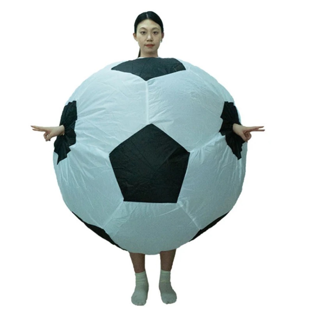 Cosplay Prop Business - Fantasia Inflável de Futebol para Competição,