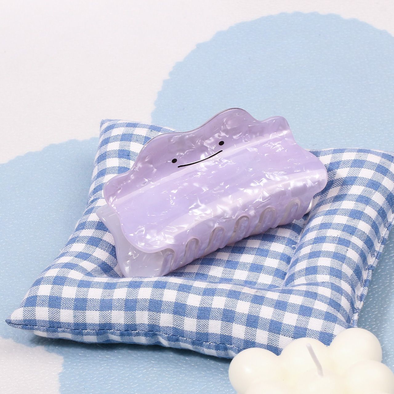 Cosplay Floating Prop - Presilha de Cabelo Pokémon Ditto Roxa