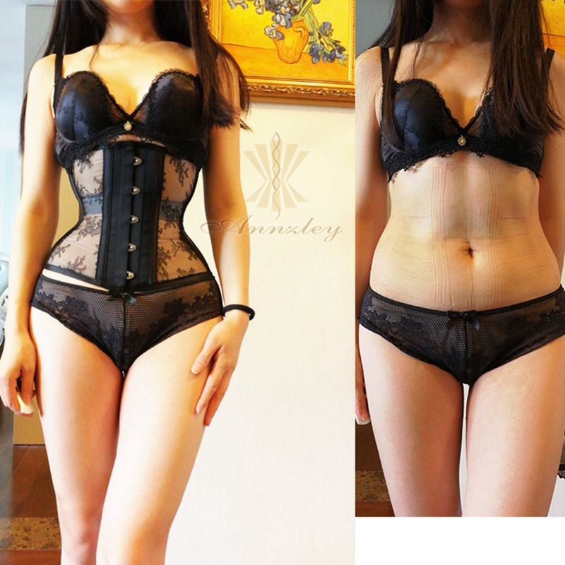 Boning Corset Steel - Annzley espartilho emagrecimento antes e depois