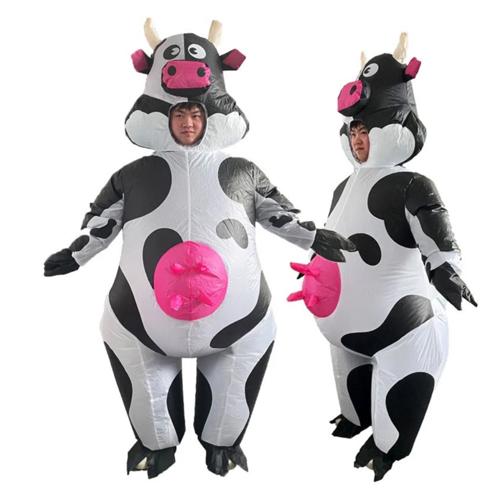 Cosplay Prop Business - Fantasia Inflável de Vaca para Atividades