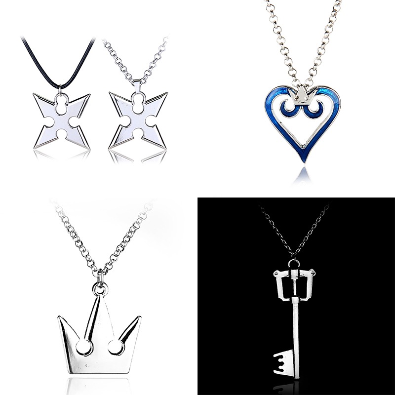 Keyblade Cosplay Prop - Jogo reino corações corrente pingente colar