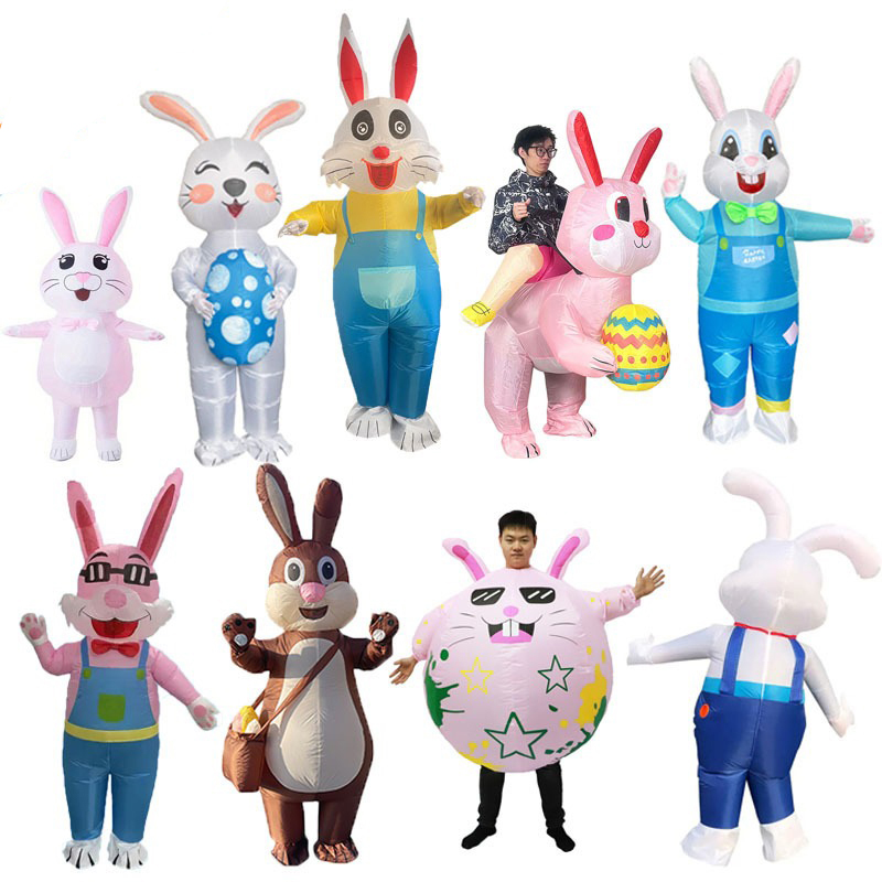 Cosplay Prop Business - Fantasia Inflável de Coelho para Atividades