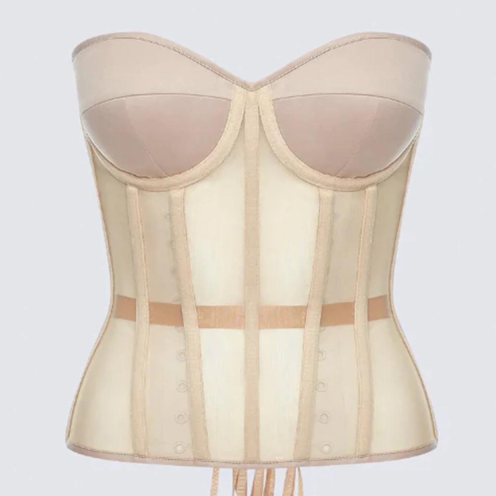 Boning Corset Steel - Mulheres espartilho bustier topos sexy sutiã