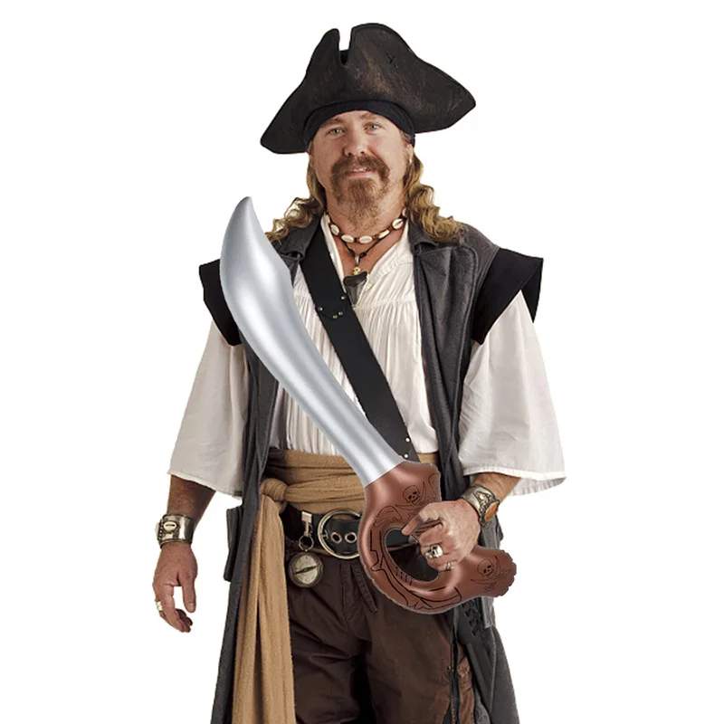 Espadas pirata inflável, brinq - Cosplay Prop Dagger avaliação e preço