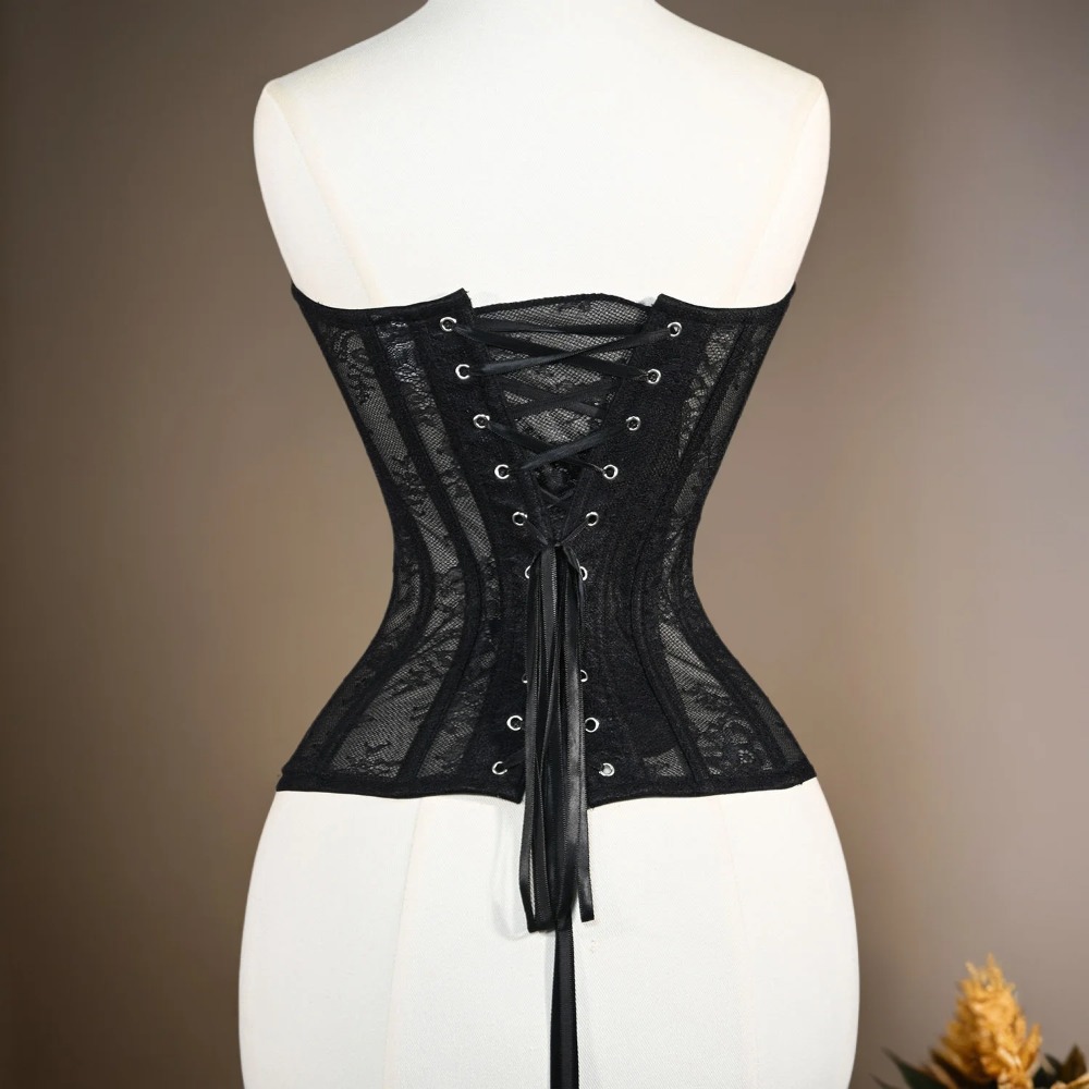 Mulheres malha espartilho busi - Boning Corset Steel avaliação e preço