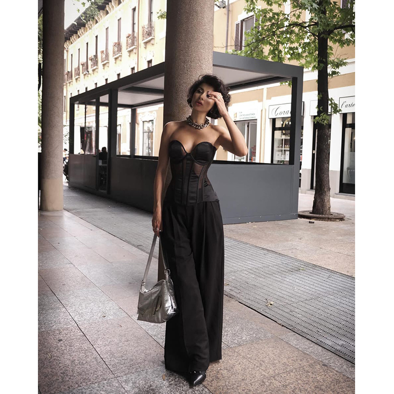 Mulheres gótico Slim Bustier T - Boning Corset Steel avaliação e preço