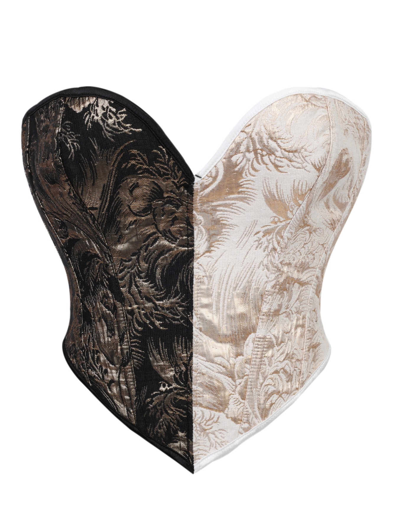 Top Corset Preto e Dourado Est - Boning Corset Steel avaliação e preço