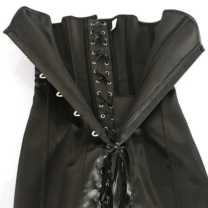 Punk feminino sexy espartilho  - Boning Corset Steel avaliação e preço