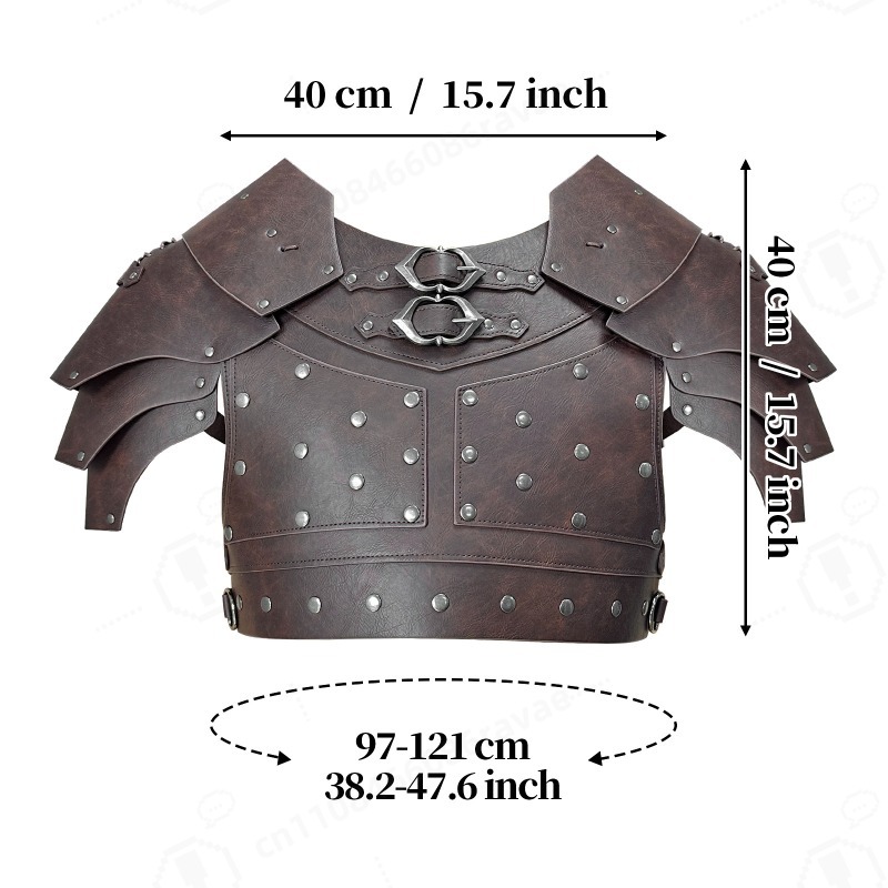 Armadura Medieval com Studs pa - Cosplay Props avaliação e preço