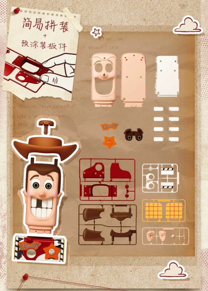 Novo Brinquedo de Montar Woody - Cosplay Prop Building avaliação e preço