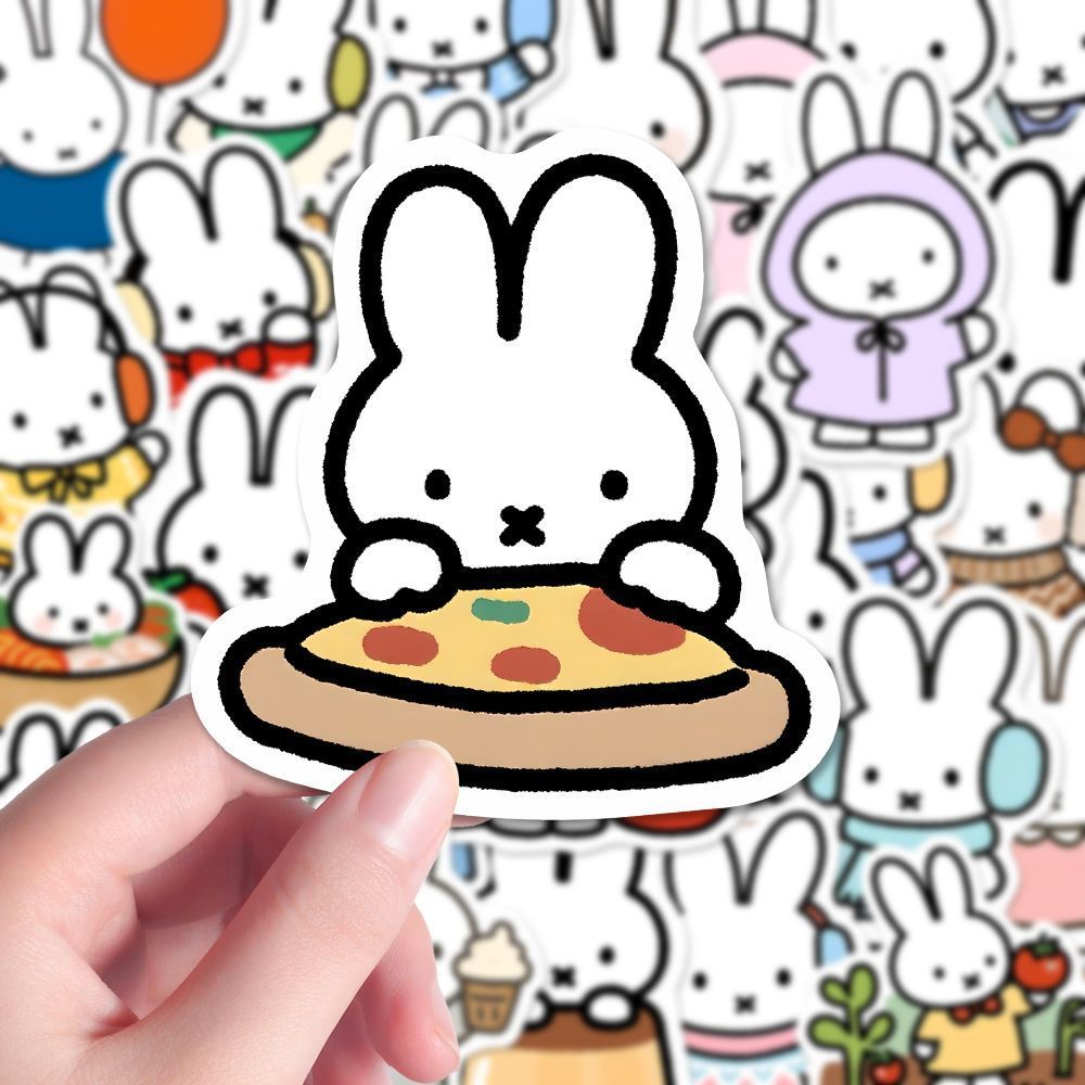 80PCS Adesivos Kawaii Miffy pa - Cosplay Floating Prop avaliação e preço