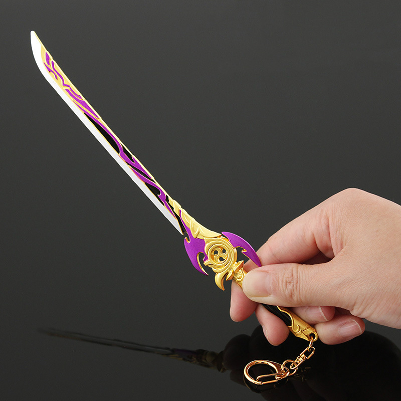 Impacto Espada Chaveiros, Arma - Keyblade Cosplay Prop avaliação e preço