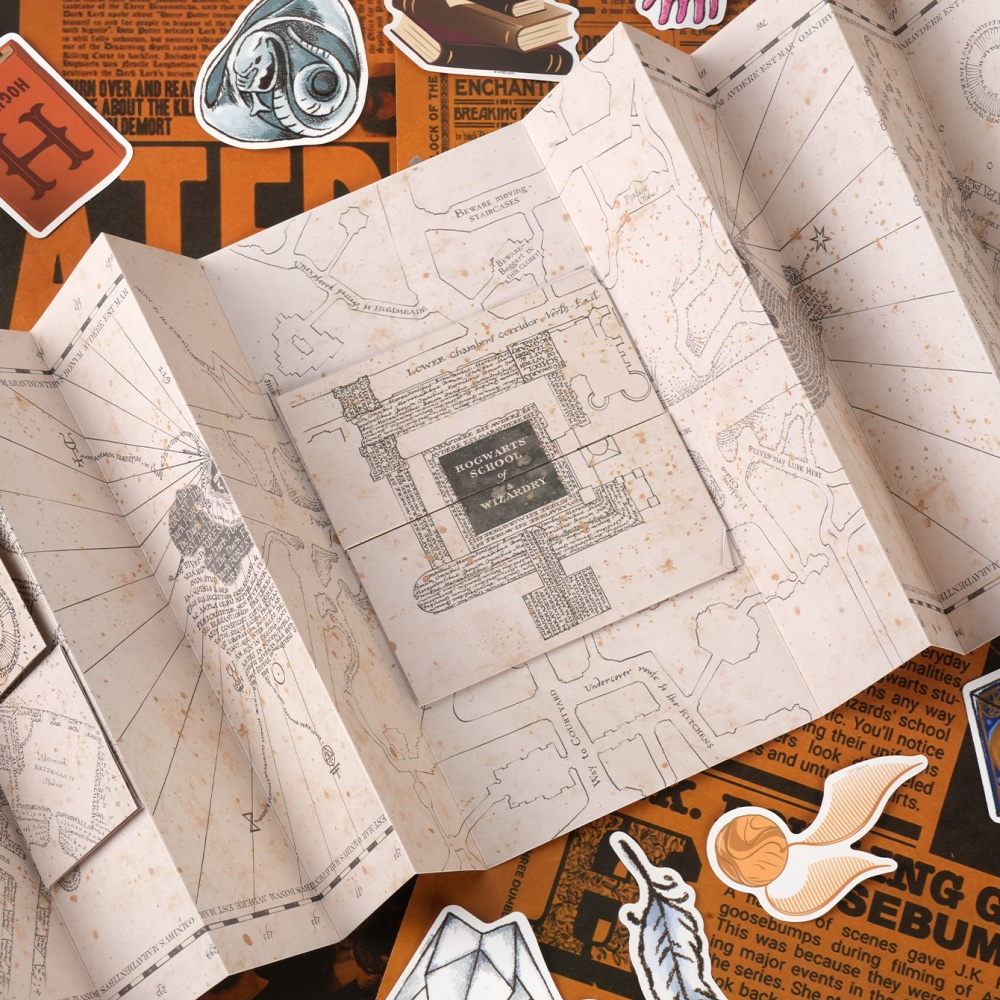 1PC Mapa da Escola de Magia do - Cosplay Props avaliação e preço