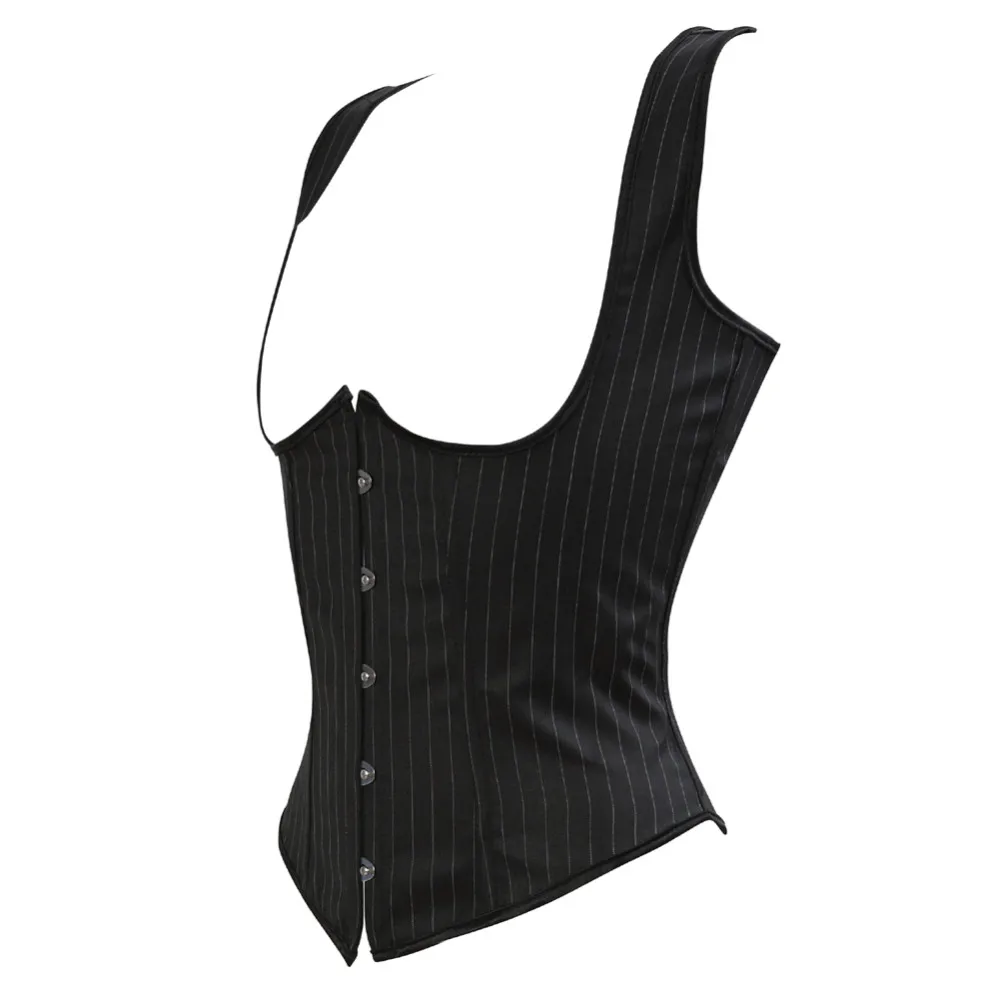 Feminino gótico jacquard under - Boning Corset Steel avaliação e preço
